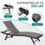 Chaise longue d'extérieur en osier 2 pièces