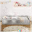 Lit simple tapissier sur pied-64172043