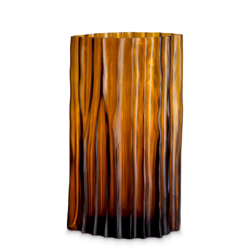 Glass Table Vase, overall height- 13.98"