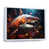 White Floater Framed