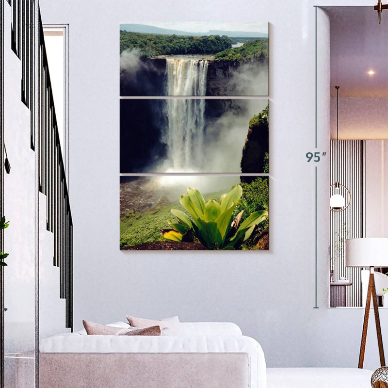 Alvord View Of Kaieteur Falls, 74" H x 48" W