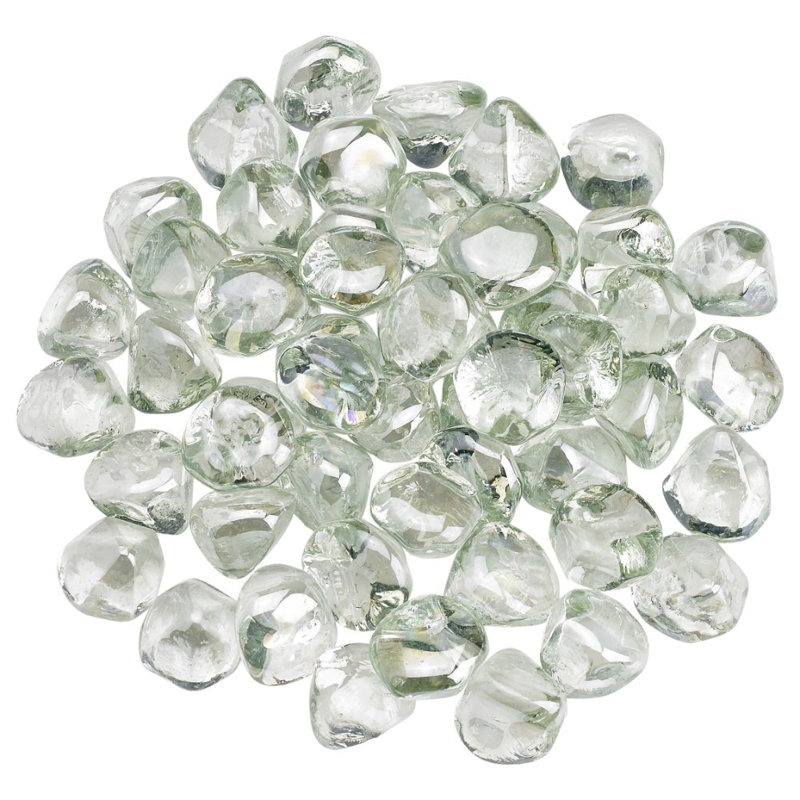 Verre à feu Zircon, Lustre goutte de pluie, H 2 po x l 18 po x P 8 po