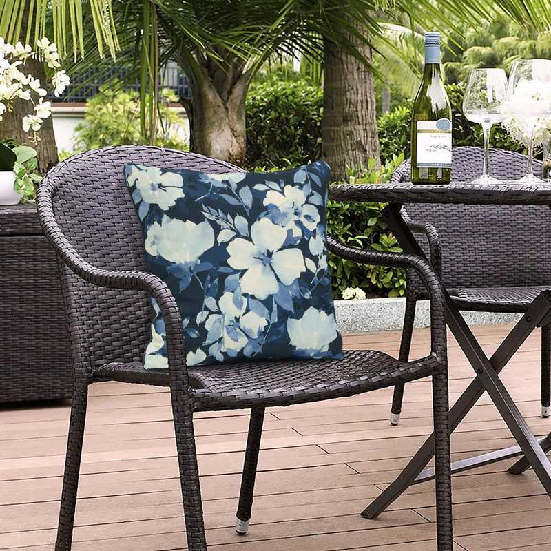 Floral Outdoor Throw Pillow