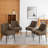 Dining Chairs,Mid Century Dining Chairs,Upholstered Faux Leather Dining Chairs with Back Pull Rod-261836129