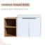 18,26 po Large meuble-lavabo avec lavabo et rangement - Porte de lavabo en céramique