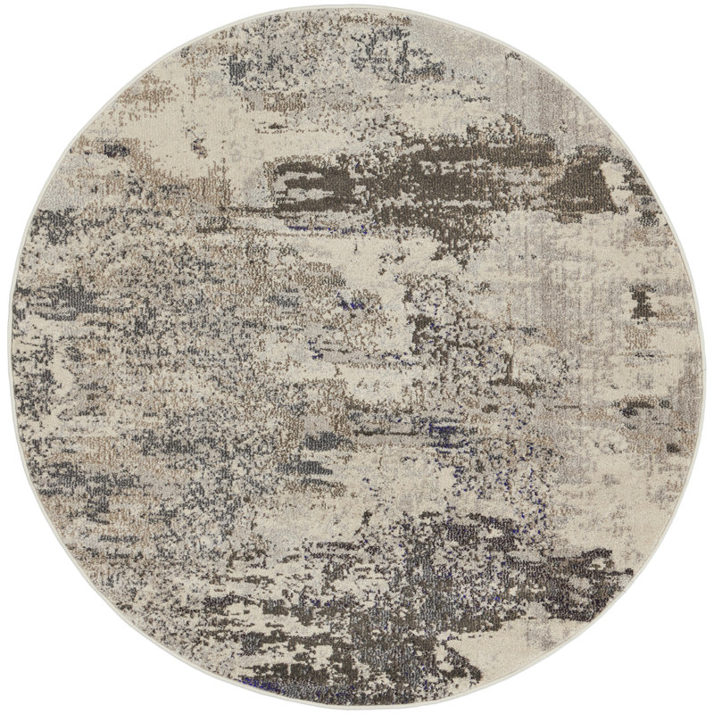 Westford Abstract Area Rug, Round 122 x 122cm