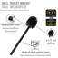 Amancia Made of Rattan and Bamboo Free-Standing Toilet Brush and Holder