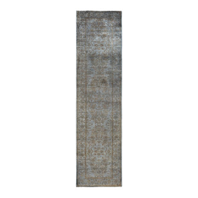 Farah One-of-a-Kind 2' 8" X 10' 4" New Age Runner Wool Area Rug Gray