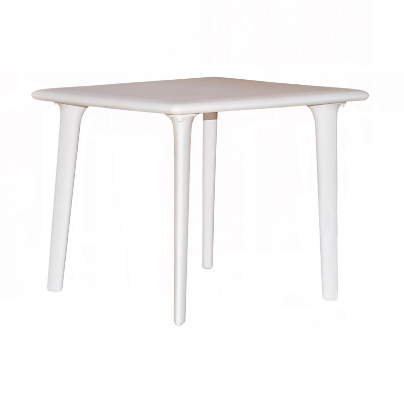 New Dessa Outdoor Square Dining Table, White