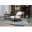 Chaise d'appoint en bois, chaises rembourrées avec coussin de taille, fauteuil de lecture pour