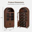 Grande armoire de rangement arquée 70,8 po-1832475015-1832475019