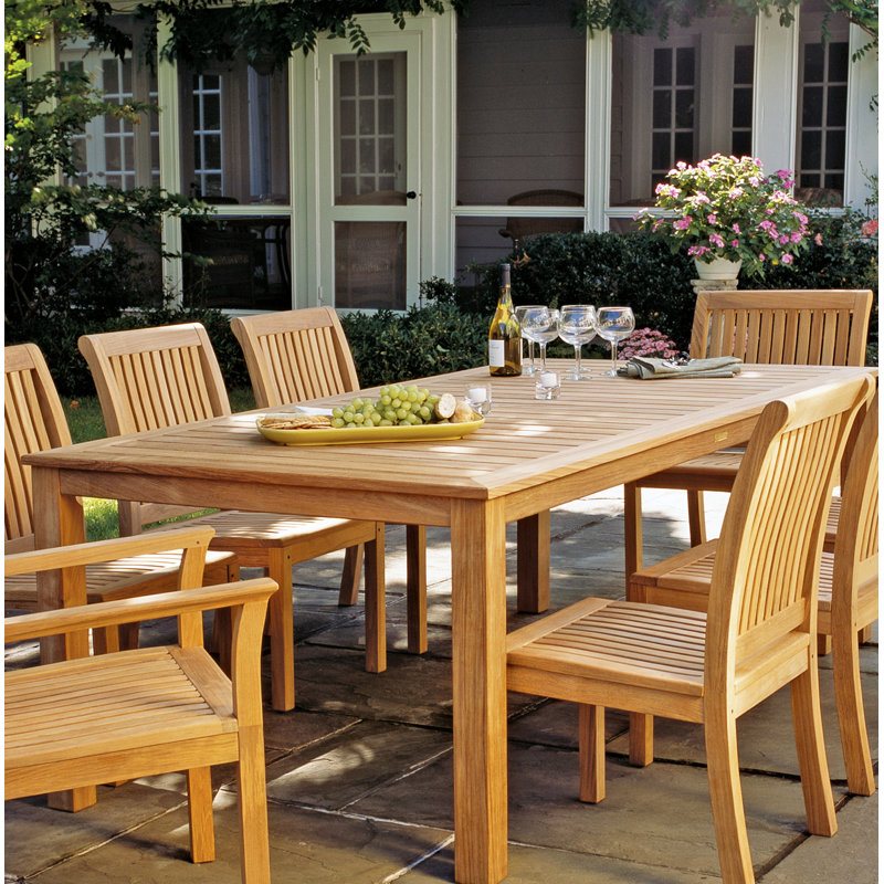 Wainscott Outdoor Dining Table, 42" W x 85" L x 29" H