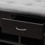 Polyester Blend Upholstered Storage Bench