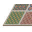 Tapis vert/bleu/rouge tissé à la machine-664790015