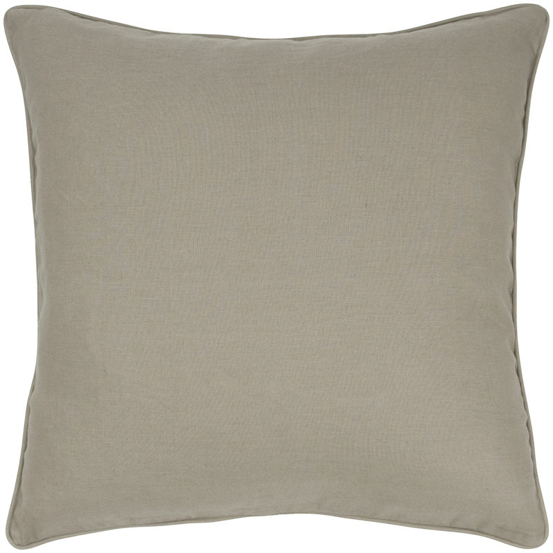 Housse de coussin en lin et plumes, Cassonade