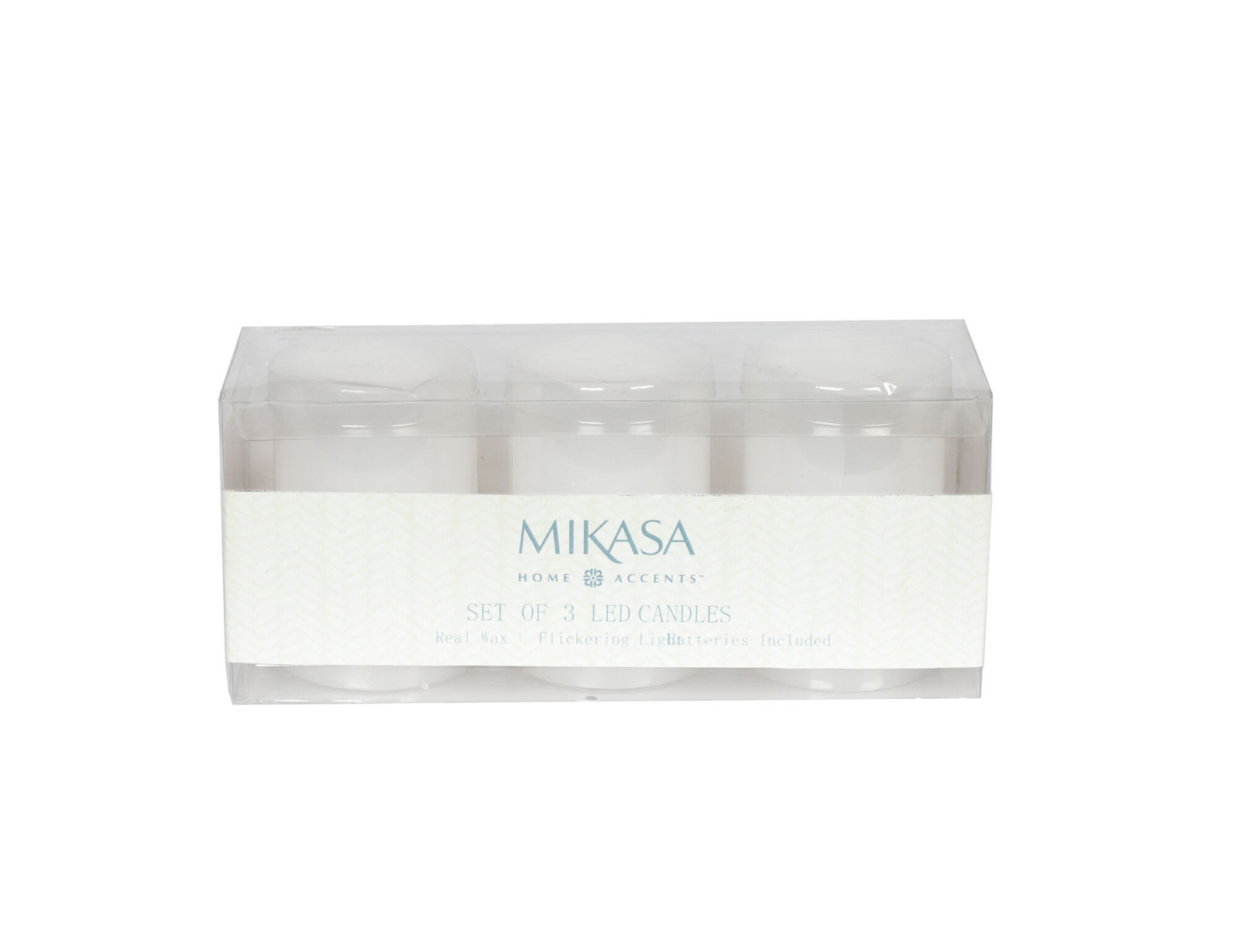 Wavy Top LED Flameless Pillar Candle