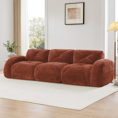110''Boneless Sofa With Tufted