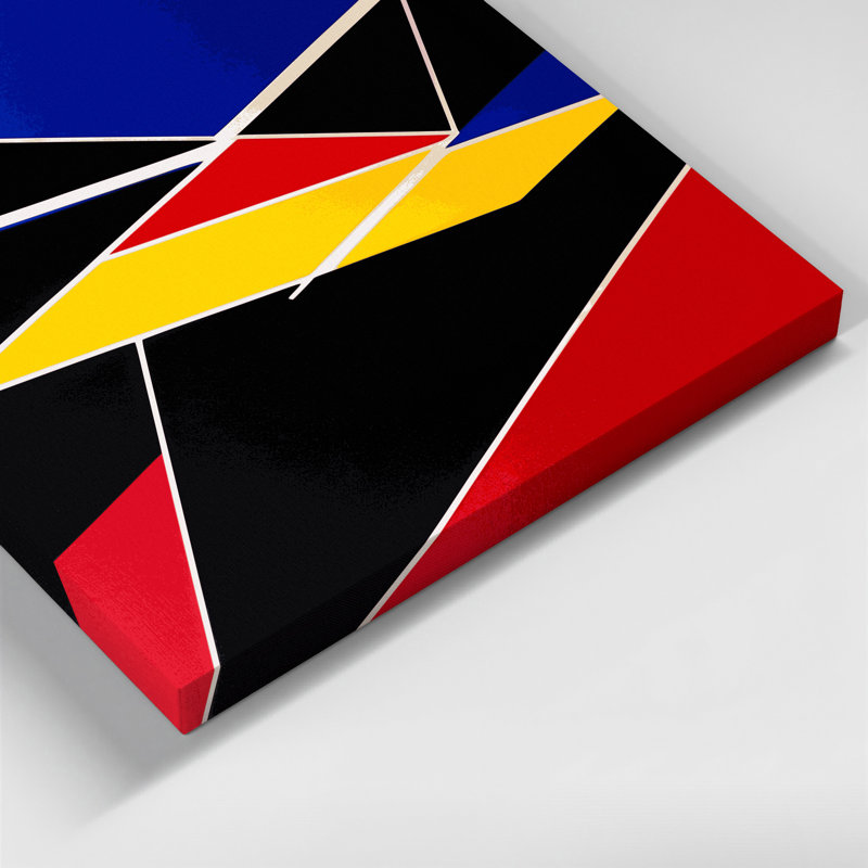 Hard Edge 73 Blue Canvas Wall Art