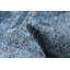 Tapis bleu foncé en laine noué à la main de conception unique 10 pi 5 po x 12 pi 2 po Campden