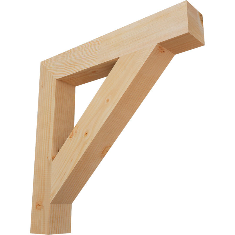 Support de bloc traditionnel, Douglas (lisse), H 26 po x l 3,5 po x P 26 po