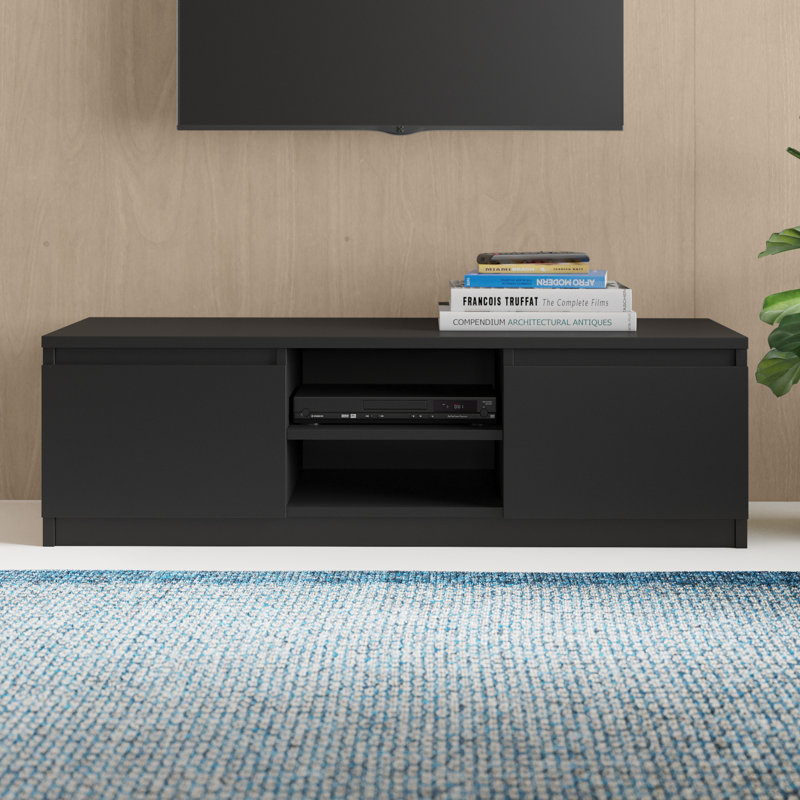 Delancey TV Stand, 36" H x 140" W x 40" D, Black
