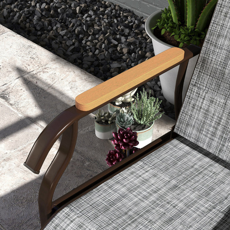 Banc oscillant d'extérieur pour 2 personnes Outsunny