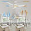 Ventilateur de plafond intelligent à 3 pales avec lumière DEL-403107345-461021577