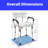 BAOKALER Shower Chair with Adjustable Height Backrest