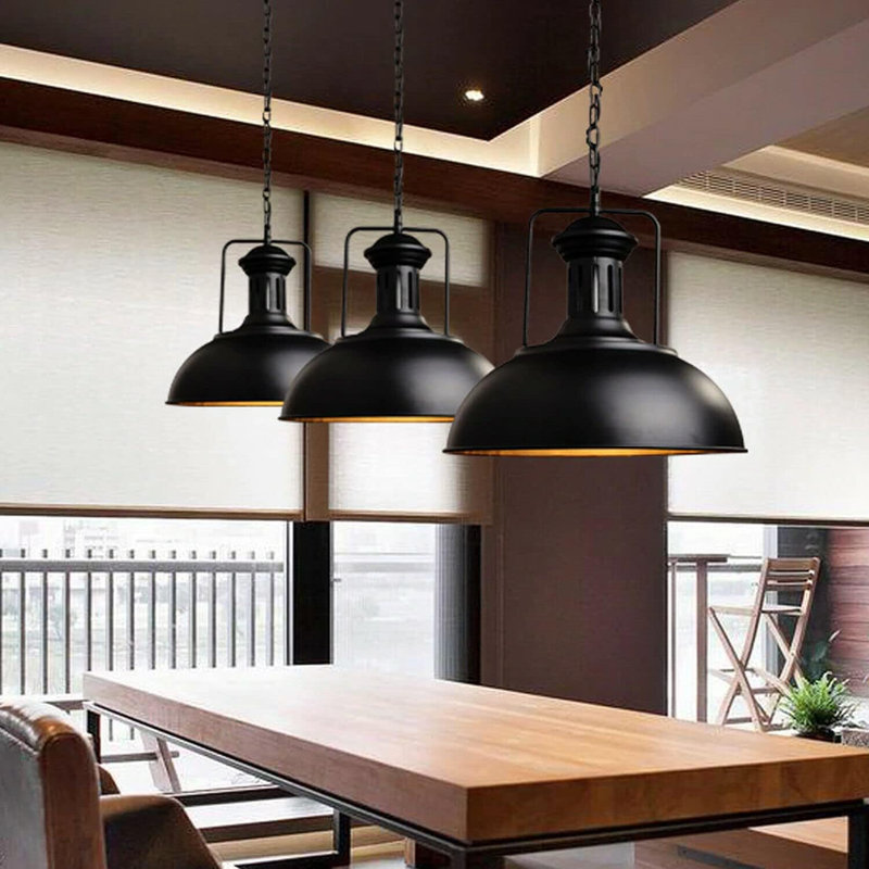 Craut 1 - Light Black Single Pendant, Black
