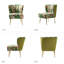 Amata Wooden Upholstery Armless Accent Chair-1295756622