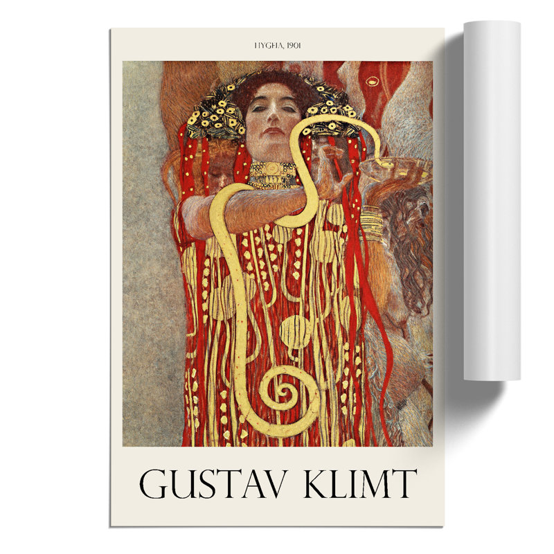 Hygeia Print by Gustav Klimt - Frameless Print, 30cm H x 21cm W x 0.1cm D