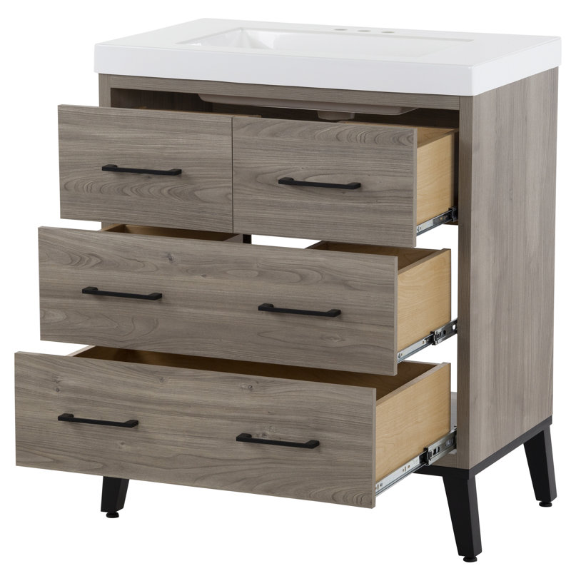 Ensemble de meuble-lavabo simple 31 po Houlberg, Orme des bois