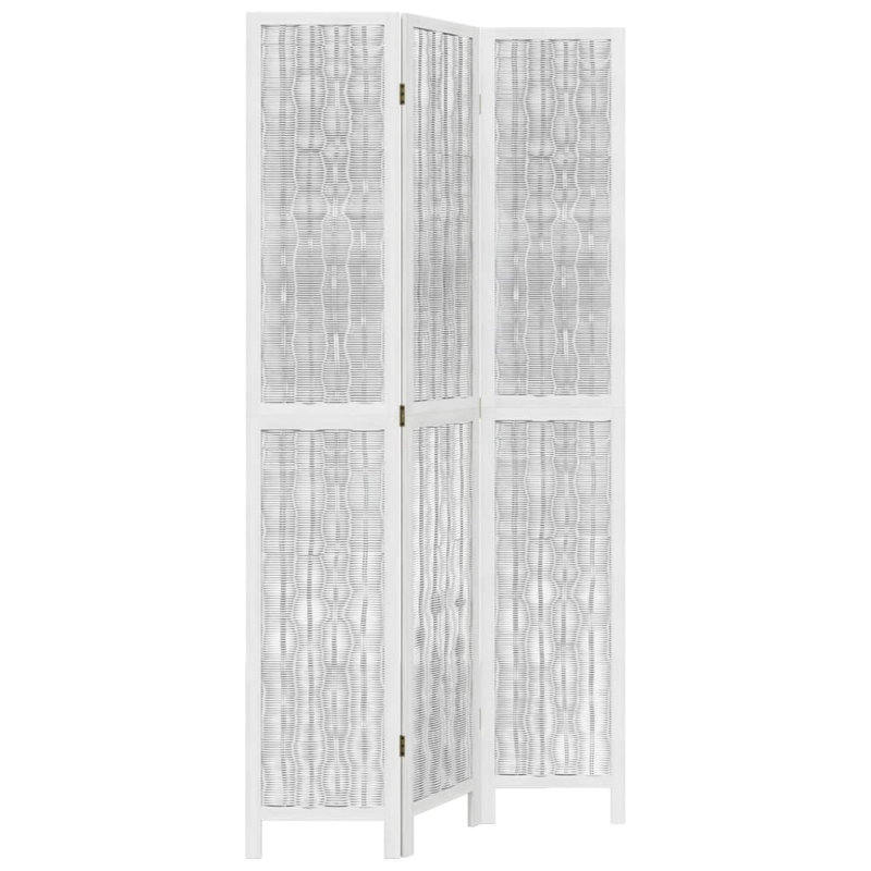 Alexzavier Solid Wood Accent Room Divider, White, 220cm H x 110cm W