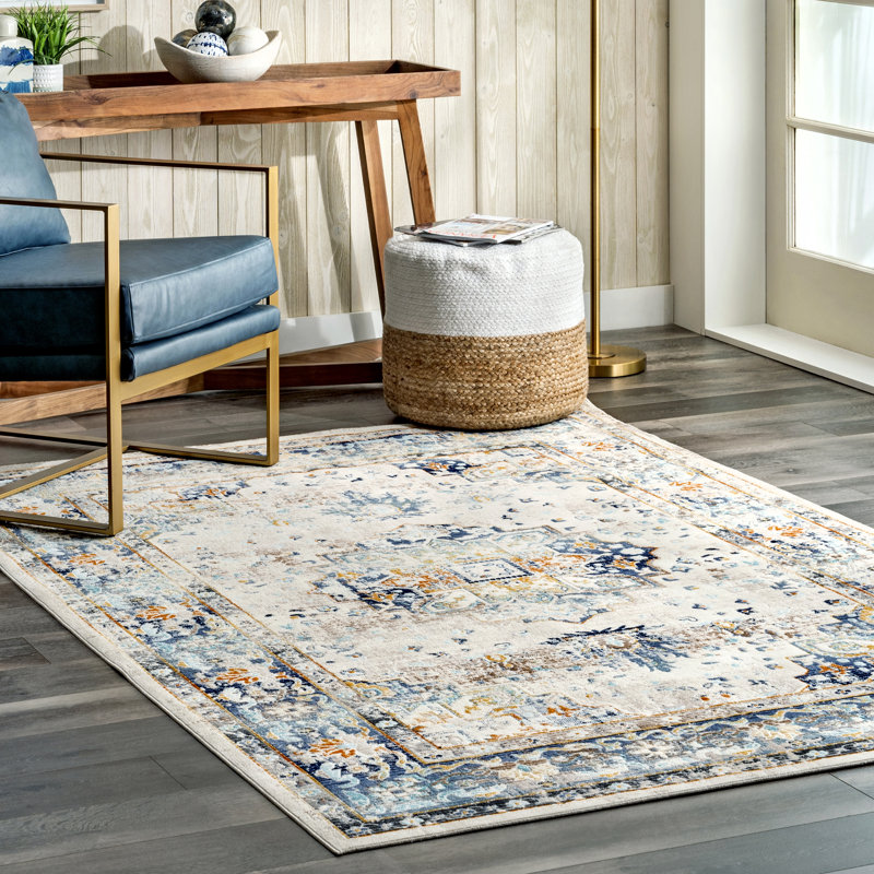 Brearly Oriental Indoor Rug, Square 6'