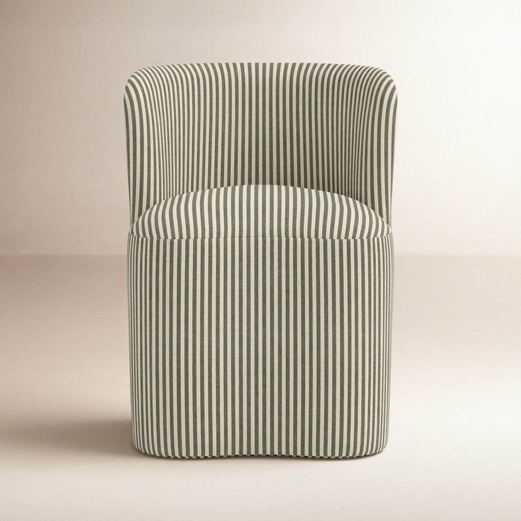 Stoffer Home x Cloth & Co. Gail Dining Chair, Jane Stripe Laurel