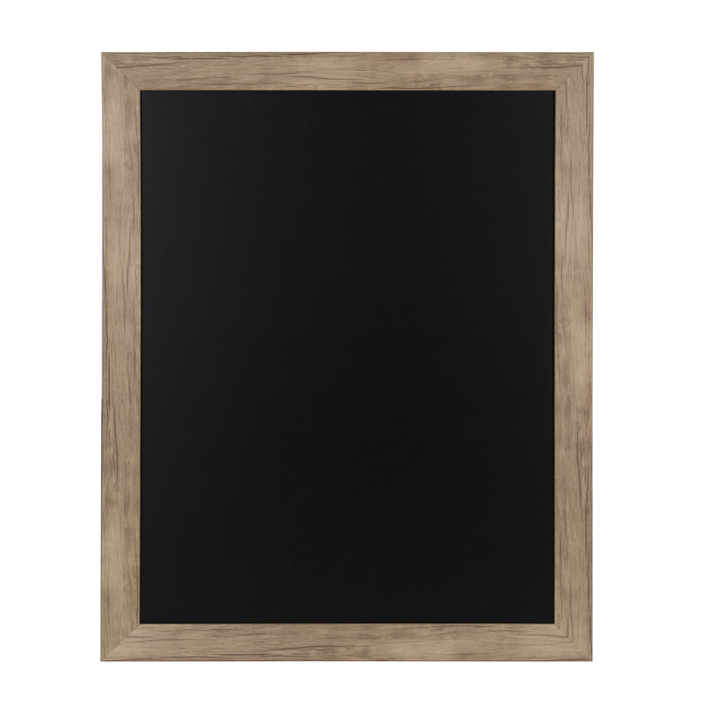 Tableau noir mural magnétique Brucie, H 18 po x l 27 po, Brun rustique