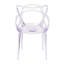 Clear Acrylic Open Back Dining Arm Chair-2044619067