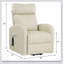 Fauteuil inclinable électrique en cuir synthétique Ricardo Beige avec mouvement, alliant confort et design moderne pour une détente ultime.-1405138886