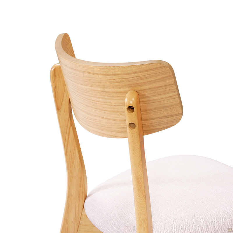 Upholstered Dining Chairs ,Set Of 4, Natural, Light Beige