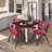 Kee Square Breakroom Table Top, 4 M Stack Chairs-2007604525-1905558578-1905558583