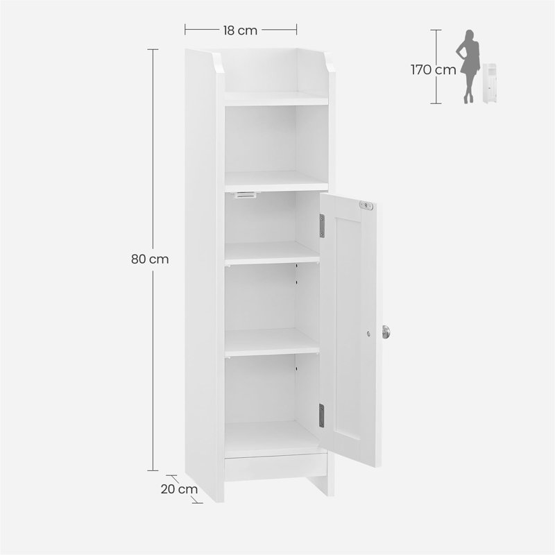 Lollar Bathroom Cabinet, White