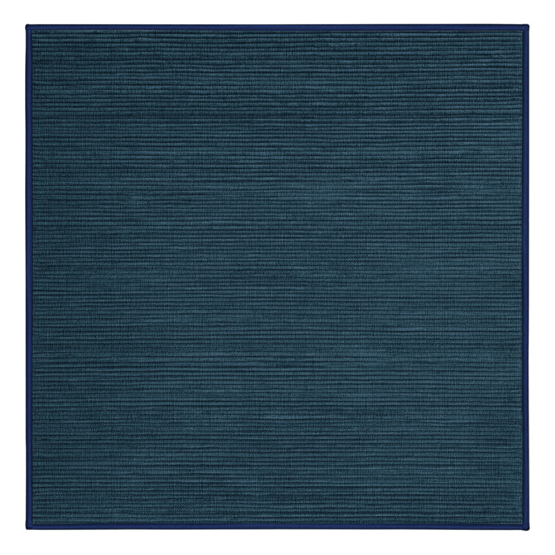 Machine Washable Solid Gray Area Rug, Square 8'