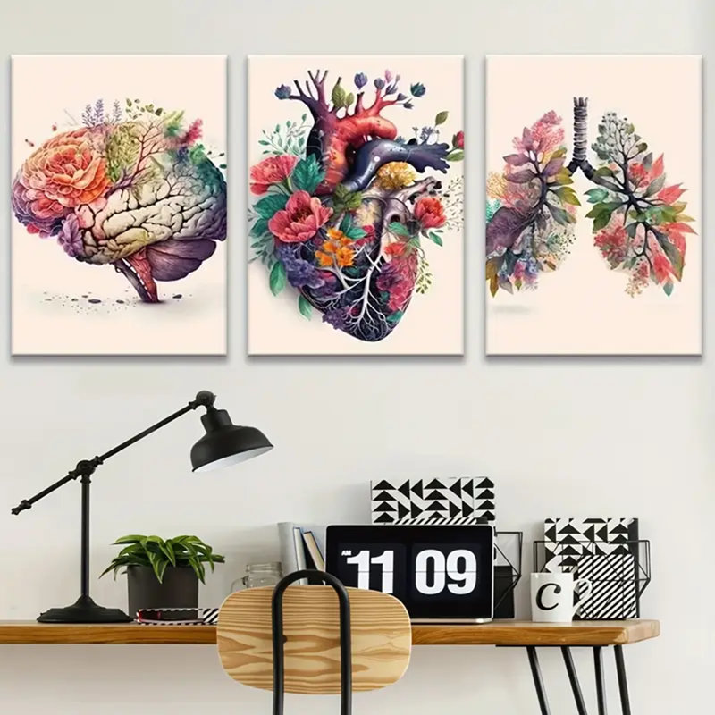 3 Piece Wrapped Canvas Painting