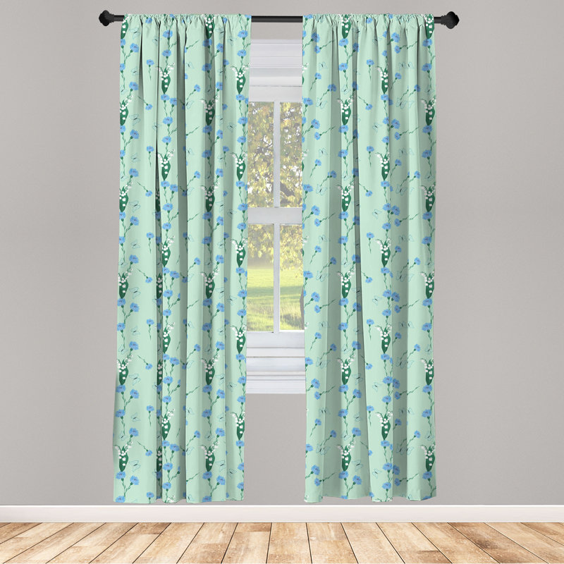 Rideaux 4 panneaux East Urban Home, L 56 po x L 63 po