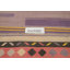 Tapis géométrique en laine tissé à la main Kilim 10 x 13