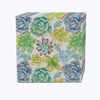 100% Cotton Floral Square Napkin