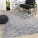 Bratu Geometric Gray/White Rug