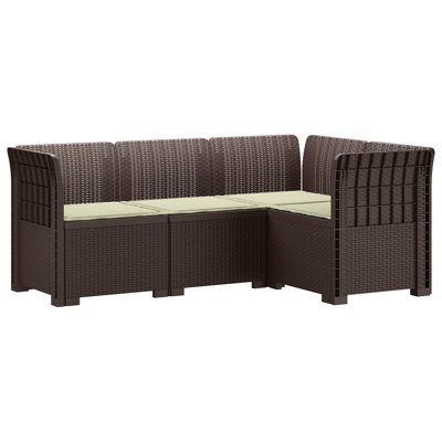 62 cm W Patio Sofa with Cushions