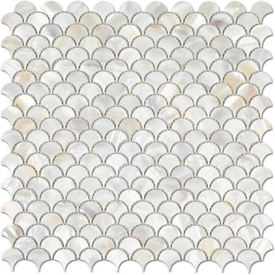 Mother of Pearl Fish Scale Backsplash Shell Tile
