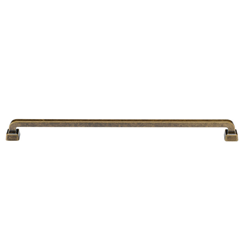 Stilo Cabinet Pull, Distressed Brass, 12 5/8"